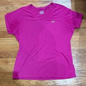 Under Armour Women's Bright Pink Short Sleeve Tee